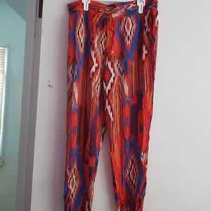 ZARA bohemian style loose fit pants.